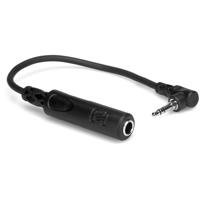 

Hosa Technology Headphone Adapter, 1/4" TRS to Right-Angle 3.5mm, 6"