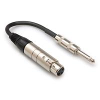 

Hosa Technology Impedance Transformer, XLR3F to 1/4" TS, 6"