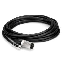 

Hosa Technology Camcorder Microphone Cable, Hosa 3.5mm TRS to Neutrik XLR3M, 15'