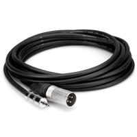 

Hosa Technology Camcorder Microphone Cable, Hosa 3.5mm TRS to Neutrik XLR3M, 25'