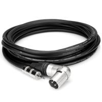 

Hosa Technology Camcorder Microphone Cable, Hosa 3.5mm TRS to Neutrik Right-Angle XLR3M, 25'