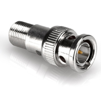 

Hosa Technology Video Adapter, BNC Male to "F" Female, NBF-354