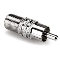 

Hosa Technology Video Adapter, "F" Female to RCA Male, NRF-264