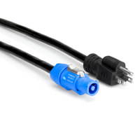 

Hosa Technology 10' Neutrik PowerCON to Hosa NEMA 5-15P Power Cord, 12 AWG OFC Conductors
