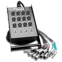 

Hosa Technology 25' Stage Box Snake with 12 3-Pin XLR Send and 4 TRS Return Channels