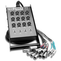

Hosa Technology 50' Stage Box Snake with 12 3-Pin XLR Send and 4 TRS Return Channels
