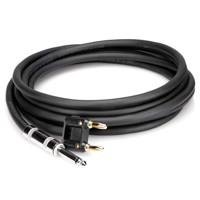 

Hosa Technology 100' 1/4" Phone Male to Dual Banana Speaker Cable, 14 AWG, with 2 Conductors