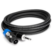 

Hosa Technology 5' Neutrik Speakon to 1/4" Phone Male Speaker Cable, 14 AWG, with 2 Conductors