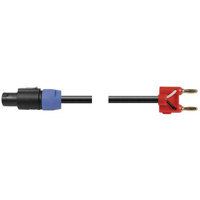 

Hosa Technology 30 Neutrik Speakon to Banana Plug Speaker Cable, 14 AWG, with 2 Conductors