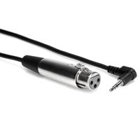 

Hosa Technology 1' Right Angle Stereo 3.5mm, 1/8", Mini Male to 3 Pin XLR Female, XVM-249