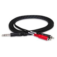 

Hosa Technology 6.6' (2M) Stereo 1/4" Male to Two RCA Male Y-Cable