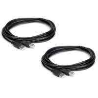 

Hosa Technology 2x 15' USB 2.0 "A" Male to "B" Male Universal Serial Bus Cable