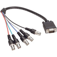 

Hosa Technology 3' VGA Breakout Cable, 15 Pin VGA Male to Five BNC Female
