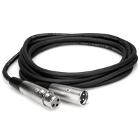 

Hosa Technology 2' 3 Pin XLR Straight Male to XLR Straight Female Balanced Audio Interconnect Cable.