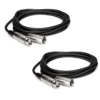 

Hosa Technology 2x Balanced Interconnect XLR3F to XLR3M Cable, 10'/3.04m