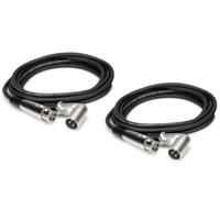 

Hosa Technology 2x XRR101.5 3-Pin 1.5' XLR Female to XLR Angled Male Balanced Interconnect Cable