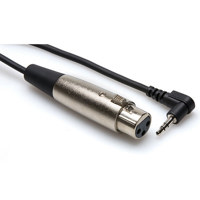 

Hosa Technology 2' XLR3F to Right Angle 3.5mm TRS Microphone Cable