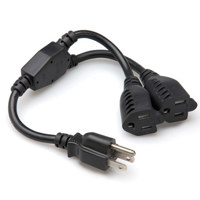 

Hosa Technology YAC-406 1.5' Dual NEMA 5-15R to NEMA 5-15P Power Extension Y Cable