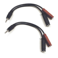 

Hosa Technology 2x Stereo 3.5mm Male to Two Mono 3.5mm Female Y-Cable 6"
