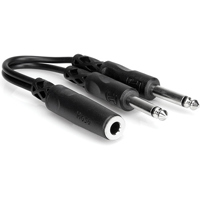

Hosa Technology 6" Mono 1/4" Female to Two Mono 1/4" Male Y-Cable