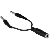 

Hosa Technology 6" Stereo 1/4" Female to Two Stereo 1/4" Male Y-Cable