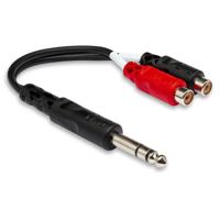 

Hosa Technology 6" Stereo 1/4" Male to Two RCA Female Y-Cable