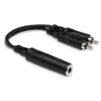 

Hosa Technology 6" Mono 1/4" Female to Two RCA Male Y-Cable