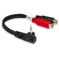 

Hosa Technology 6" Right Angle Stereo 3.5mm Male to Two RCA Female Y-Cable