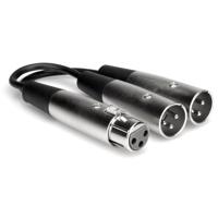 

Hosa Technology 6" 3-Pin XLR Female to 2-XLR Male Y-Cable