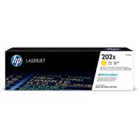 

HP 202X High Yield Yellow Original LaserJet Toner Cartridge for LaserJet Pro MFP M281fdw & M254dw, 2500 Pages Yield