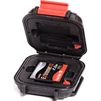 

HPRC 1100M Watertight, Ultralight, Unbreakable Hard Case with Removable Multiformat Memory Card Holder, Black (ID: 2.28x2.26x1")