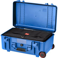 

HPRC HPRC2550W 20" Water-Resistant Hard Case with Interior Nylon Bag and Built-In Wheels, Break Resistant, Blue