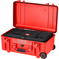 

HPRC HPRC2550W 20" Water-Resistant Hard Case with Interior Nylon Bag and Built-In Wheels, Break Resistant, Red