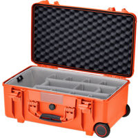 

HPRC HPRC2550W 20" Water-Resistant Hard Case with Second Skin and Built-In Wheels, Break Resistant, Orange