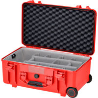 

HPRC HPRC2550W 20" Water-Resistant Hard Case with Second Skin and Built-In Wheels, Break Resistant, Red