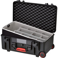 

HPRC 2550 Water-Resistant Hard Case with Second Skin and Built-In Wheels, Break Resistant, Black