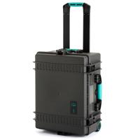 

HPRC 2600WCUB Wheeled Resin Hard Case with Cubed Foam, Gray with Blue Handle
