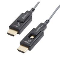 

Hall Research 30m 4K Javelin Active Plenum Optical HDMI Cable with Detachable Ends, Gray