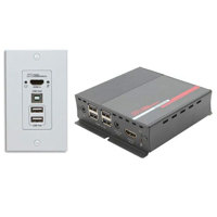 

Hall Research EX-HDU Audio and Integrated Control Extender Kit for HDMI and USB Extension on CAT6 Cable
