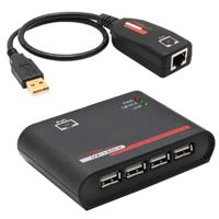 

Hall Research U2-160-4 USB 2.0 on Cat6 Extender Kit with Built-in 4-Port Hub