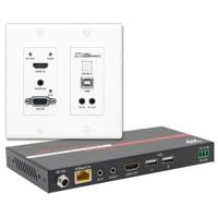 

Hall Research UHB-SW2 HDMI/VGA Auto-Switching Wall-Plate with USB, IR, & RS-232 Kit Includes HDBaseT Transmitter & HDBaseT Reciver