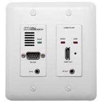 

Hall Research UHBX-R-WP HDBaseT Wall Plate Receiver with IR, RS-232 and PoH