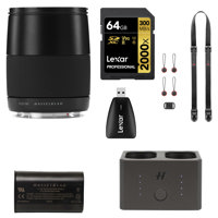 

Hasselblad 90mm F/3.2 XCD Lens for X1D Bundle with Extra Battery, Battery Charger Hub, 64GB UHS-II V90 SD Card, Card Reader, Camera Strap