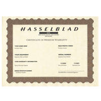 

Hasselblad 3 Year Premium Warranty, Hasselblad H4D & H5D