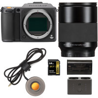 

Hasselblad X1D II 50C 50MP Medium Format Mirrorless Camera With 80mm F/1.9 XCD Lens Bundle with Charger Hub, Extra Battery, Release Cord X, 64GB UHS-II V90 SD Card