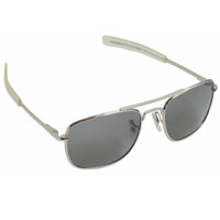 

Humvee Gear 52mm Bayonette Style Military Sunglasses, Gray Lens, Chrome Silver Frame