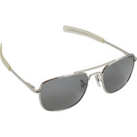 

Humvee Gear 57mm Bayonette Style Military Sunglasses, Gray Lens, Chrome Silver Frame