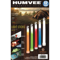 

Humvee Gear HMV-6 6" Lightstick Family Pack with 8 to 12 Hour Glow Time, 12-Piece, Assorted