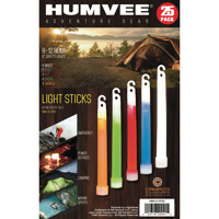 

Humvee Gear HMV-6 6" Lightstick Family Pack with 8 to 12 Hour Glow Time, 25-Piece, Assorted