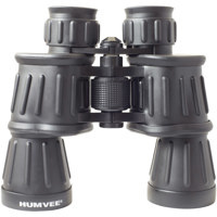 

Humvee Gear 10x50 Weather Resistant Porro Prism Binocular with 6.2 Degree Angle of View, Ruby Red Glass Lenses, Rubber Armor Coated, Black